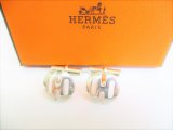 Photo: HERMES H Motif Sterling Silver Ag925 Cufflinks Cuffs #8177