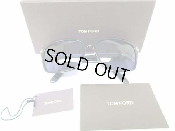 Photo1: TOM FORD Black Frame Gray Lens Sunglasses Eye Wear #8180