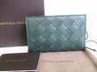 Photo1: BOTTEGA VENETA Intrecciato Green Leather Round Zip Coin Purse #8188