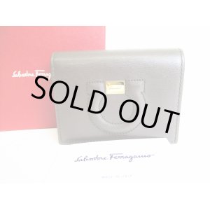 Photo: Salvatore Ferragamo Gancini Gray Pink Leather Bifold Wallet #8204