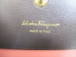 Photo10: Salvatore Ferragamo Gancini Gray Pink Leather Bifold Wallet #8204