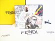 Photo1: FENDI Yellow Multicolor Leather Bifold Bill Wallet #8209