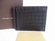 Photo1: BOTTEGA VENETA Intrecciato Black Leather Bifold Bill Wallet #8223