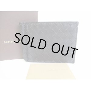 Photo: BOTTEGA VENETA Intrecciato Black Leather Bifold Bill Wallet #8223