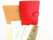 Photo1: LOUIS VUITTON Epi Red Document Holders Small Ring Agenda Cover #8226