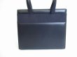 Photo2: Salvatore Ferragamo Vara Navy Blue Leather Hand Bag w/Strap #8275