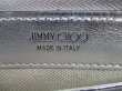 Photo10: Jimmy Choo Embossed Logo Silver Leather Round Zip Wallet BETTINA #8307
