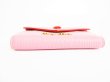 Photo5: miu miu Madoras Pink Goat Leather Logo Mania 6 Pics Key Cases #8321