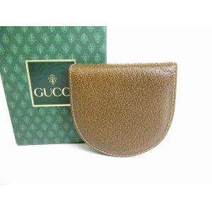 Photo: GUCCI Vintage Olive Leather Coin Purse #8322