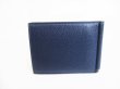 Photo2: Christian Louboutin Panettone Navy Blue Leather Bifold Bill Wallet #8335