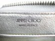 Photo10: Jimmy Choo Silver Embossed Leather Round Zip Wallet NEFER #8344