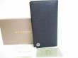 Photo1: BVLGARI Black Leather Bifold Long Wallet Purse #8362