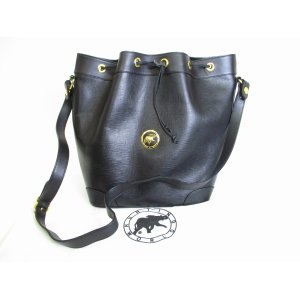 Photo: HUNTING WORLD Black Leather Crossbody Bag Shoulder Bag Purse #8390