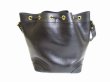 Photo2: HUNTING WORLD Black Leather Crossbody Bag Shoulder Bag Purse #8390