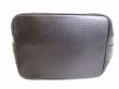 Photo5: HUNTING WORLD Black Leather Crossbody Bag Shoulder Bag Purse #8390