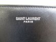 Photo11: Saint Laurent Paris Black Leather and Cotton Bifold Bill Wallet #8407