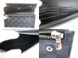 Photo8: LOUIS VUITTON Damier Graphite Leather Chain Wallet Portefeuille Accordion #8411