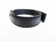 Photo3: LOUIS VUITTON Monogram Eclipse Leather LV Circle Bangle Bracelet #8427