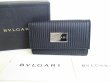 Photo1: BVLGARI Mirerige Black Leather 6 Pics Key Cases #8439