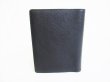 Photo2: LOEWE Black Leather Passport Holder Notebook Cover #8446