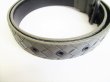 Photo11: BOTTEGA VENETA Gray Leather Belt Waist S Size 73-85 #8456