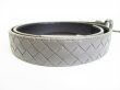 Photo3: BOTTEGA VENETA Gray Leather Belt Waist S Size 73-85 #8456