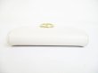 Photo6: BVLGARI Logo Clip White Leather Business Card Case Card Holder #8464