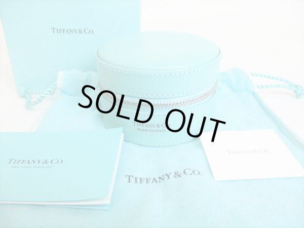 Photo1: Tiffany & Co. Blue Leather Jewelry case Accessories Case #8468