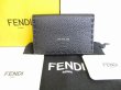 Photo1: FENDI Black Leather Silver H/W Credit Card Business Card Holder #8469