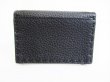 Photo2: FENDI Black Leather Silver H/W Credit Card Business Card Holder #8469