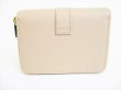 Photo2: Saint Laurent Paris YSL Motif Beige Leather Bifold Wallet #8471