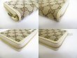 Photo7: GUCCI GG Brown Canvas White Leather Round Zip Long Wallet #8474