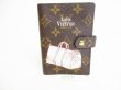 Photo1: LOUIS VUITTON Monogram Keepall Motif Small Ring Agenda Cover #8491