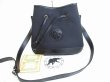 Photo1: HUNTING WORLD Black Canvas Leather Crossbody Bag Purse #8514