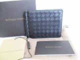 Photo: BOTTEGA VENETA Intrecciato Black Leather Bifold Bill Wallet #8521