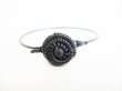 Photo2: BOTTEGA BENETA Sterling Silver Ag925 Black Bracelet Bangle #8533