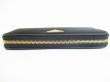 Photo6: PRADA Black Nylon Leather Gold H/W Round Zip Long Wallet #8544