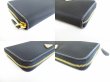 Photo7: PRADA Black Nylon Leather Gold H/W Round Zip Long Wallet #8544