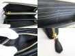 Photo8: PRADA Black Nylon Leather Gold H/W Round Zip Long Wallet #8544