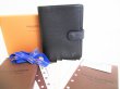 Photo1: LOUIS VUITTON Epi Black Document Holders Small Ring Agenda Cover #8552