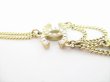 Photo4: CHANEL CC Logo Pink Rhinestone Gold Chain Pendant Necklace #8562