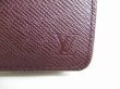 Photo12: LOUIS VUITTON Taiga Bordeaux Leather Round Zip Bifold Wallet #8564