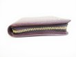 Photo5: LOUIS VUITTON Taiga Bordeaux Leather Round Zip Bifold Wallet #8564