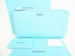 Photo1: Tiffany & Co. Blue Leather Half Round Long Wallet Purse #8599