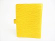 Photo2: LOUIS VUITTON Epi Yellow Document Holders Medium Ring Agenda Cover #8622