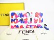 Photo1: FENDI White Multicolor Leather Zip Around Long Wallet #8627