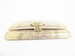 Photo5: BVLGARI Gold Clip Milky opal Leather Business Card Holder #8651