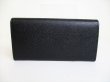 Photo2: BVLGARI Black Leather Logo Clip Bifold Long Wallet #8656