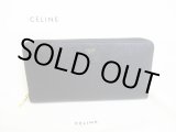 Photo: CELINE Black Leather Round Zip Long Wallet #8665