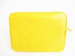 Photo5: LOUIS VUITTON Epi Yellow Leather Shoulder Bag Purse Petit Noe #8668